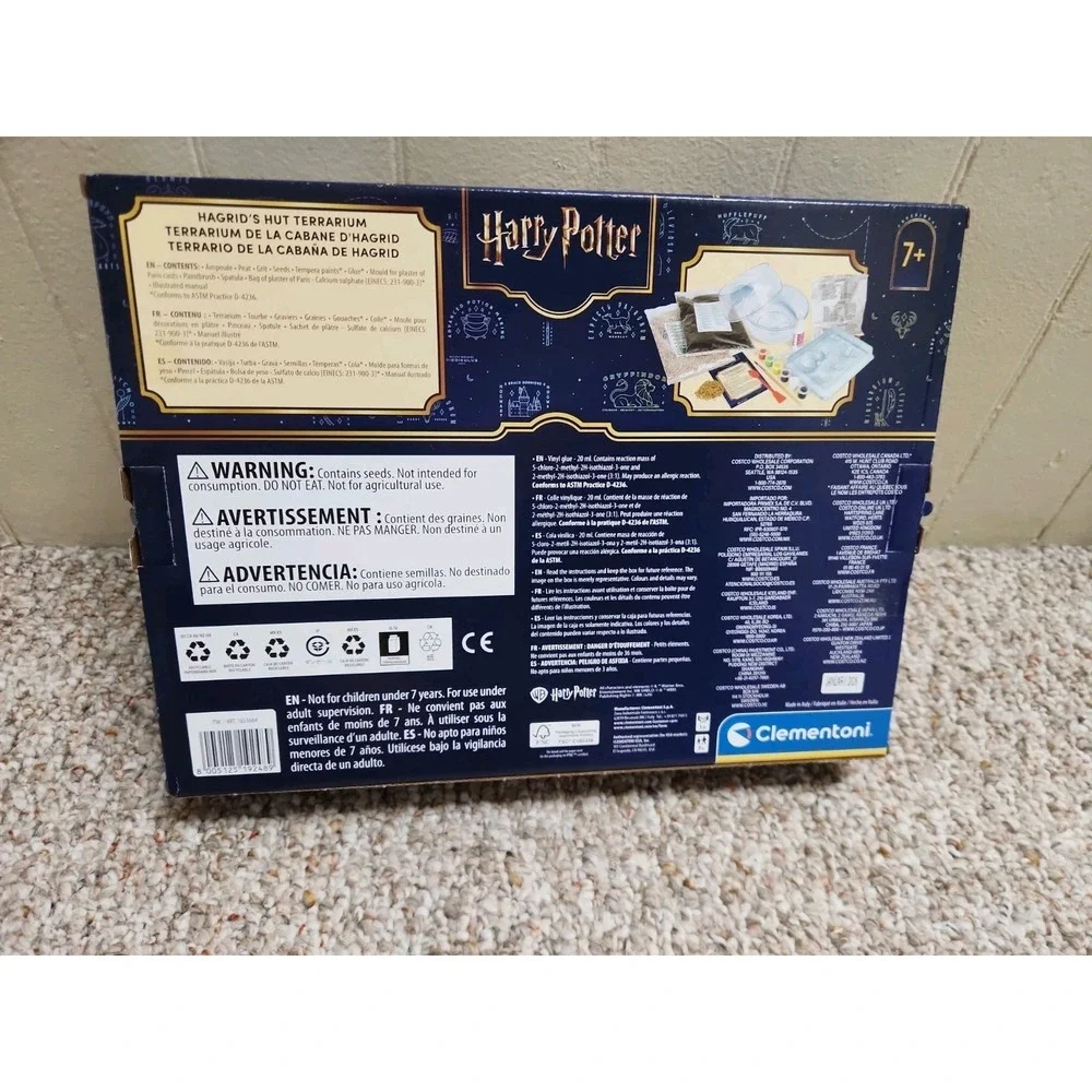 Harry Potter Hagrid's Hut Terrarium Kit Clementoni Mini Ecosystem NEW